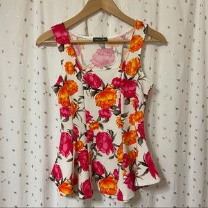 Maude Floral Peplum Top